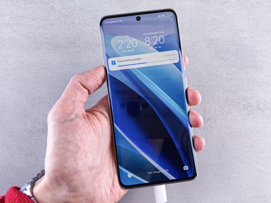 Выбор раздела обновлений