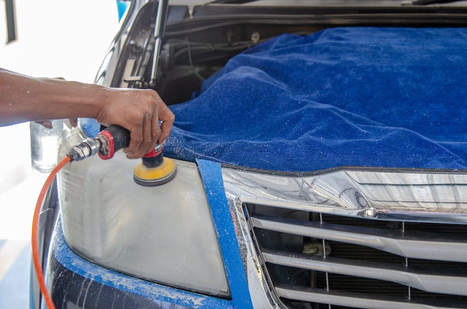 Как сделать полировку фар автомобиля